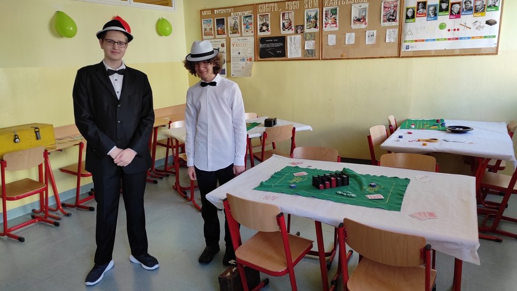 Mr Black i Mr White w escape room-ie "Casino de Gustavo"